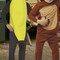 2 Pieces Banana Monkey Couples Costume Polyester Halloween Outfit